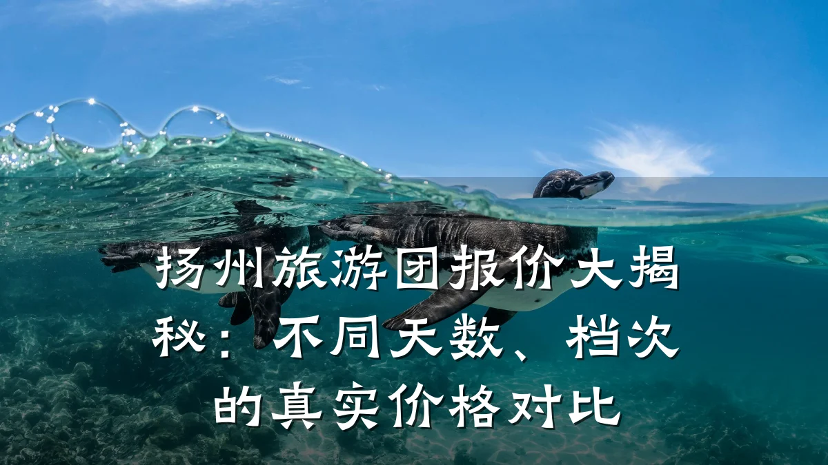 扬州旅游团报价大揭秘:不同天数、档次的真实价格对比