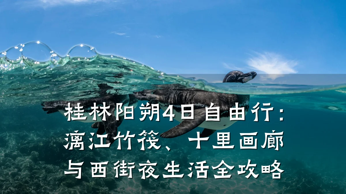 桂林阳朔4日自由行：漓江竹筏、十里画廊与西街夜生活全攻略