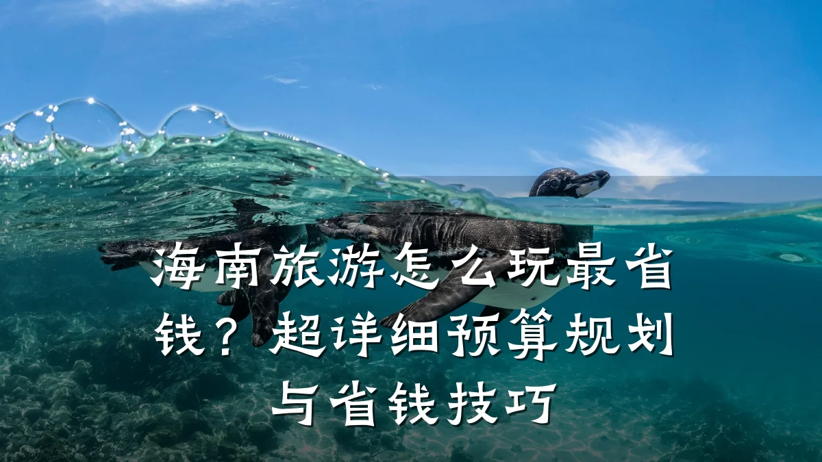 海南旅游怎么玩最省钱?超详细预算规划与省钱技巧