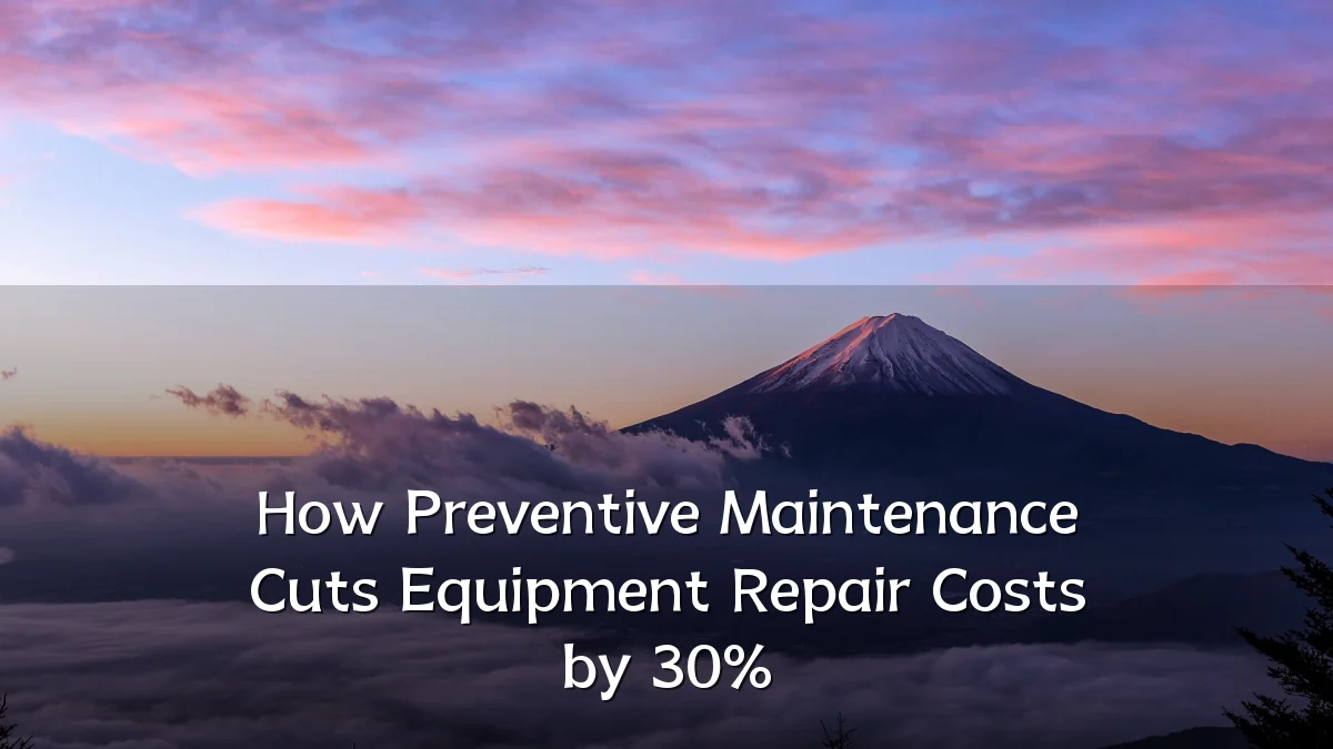 How Preventive Maintenance Cuts Equipment Repair Costs by 30%