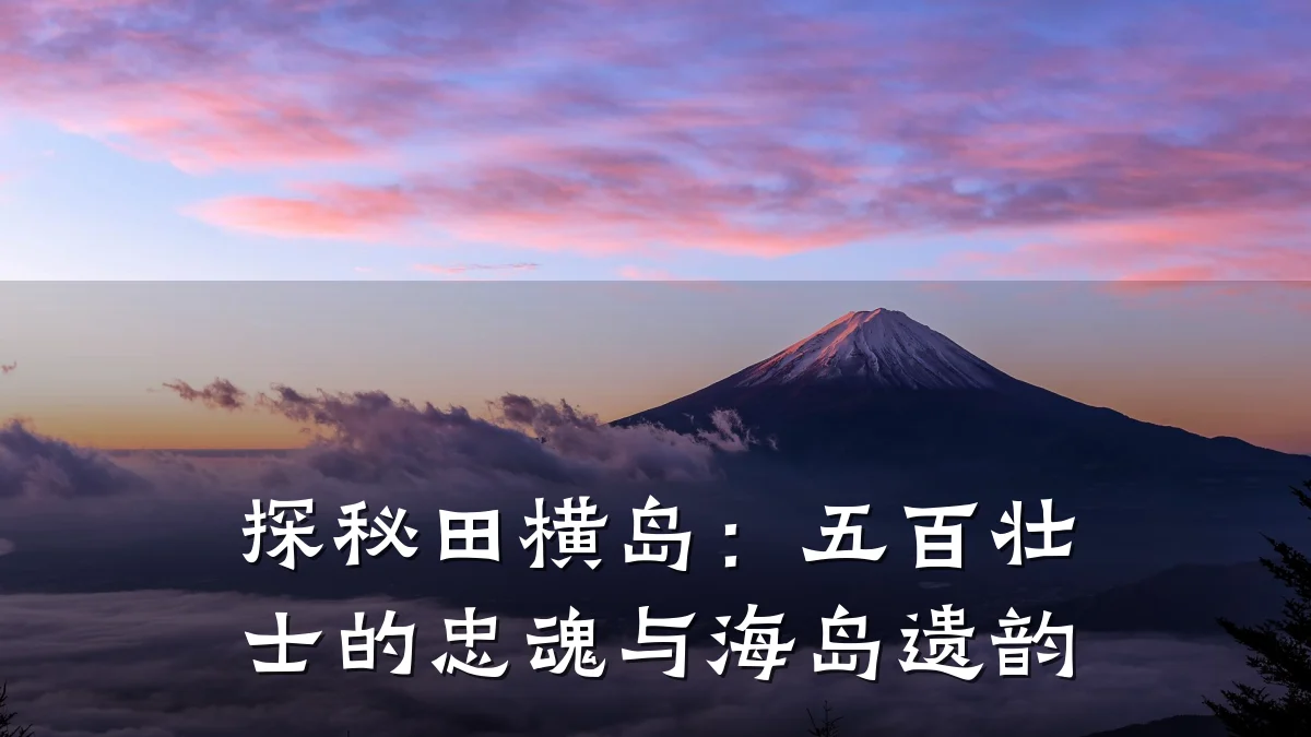 探秘田横岛:五百壮士的忠魂与海岛遗韵