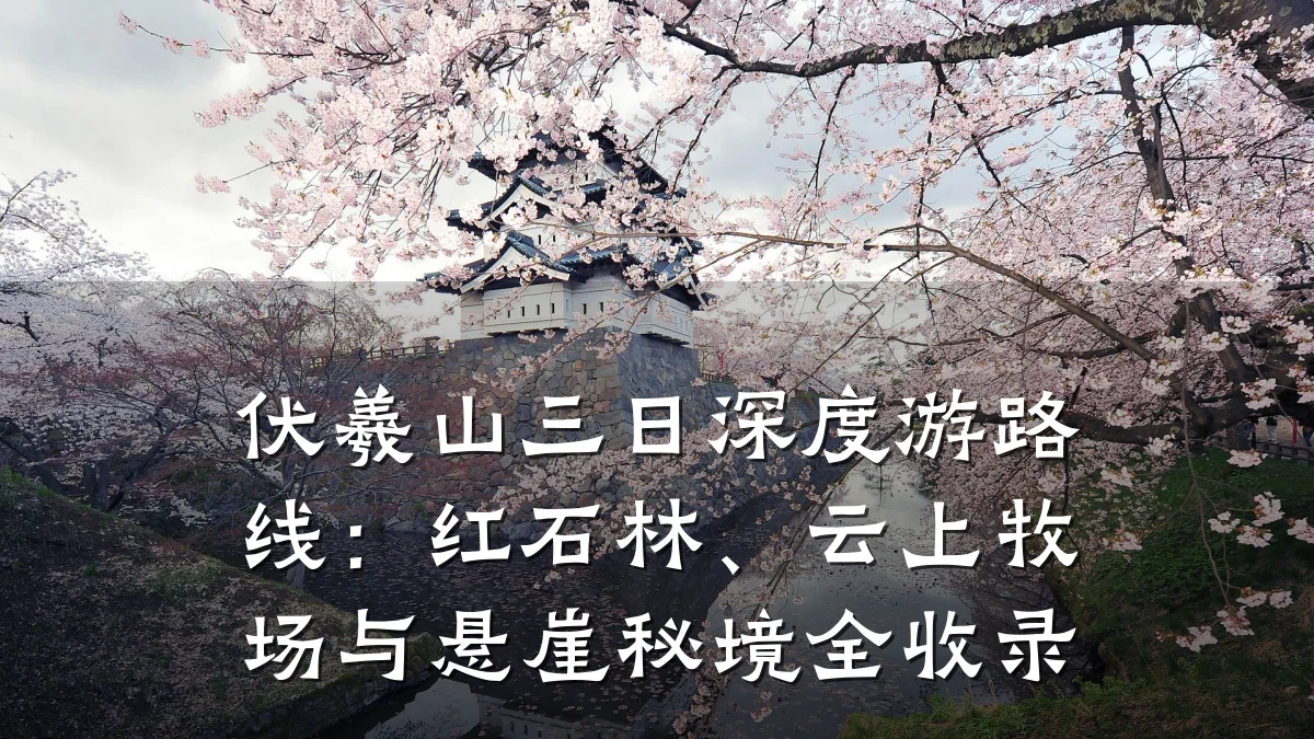 伏羲山三日深度游路线:红石林、云上牧场与悬崖秘境全收录