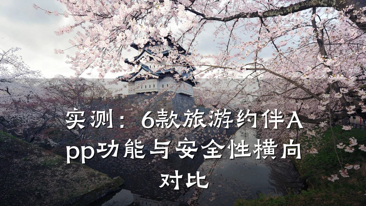 实测:6款旅游约伴App功能与安全性横向对比