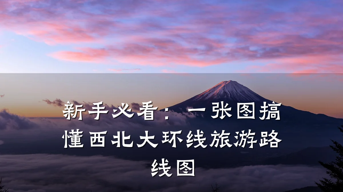 新手必看:一张图搞懂西北大环线旅游路线图
