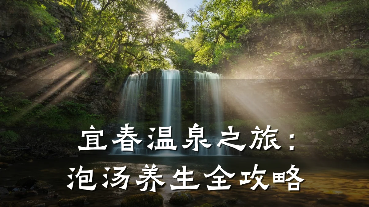 宜春温泉之旅：泡汤养生全攻略