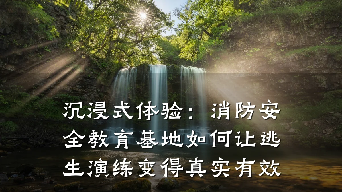 沉浸式体验：消防安全教育基地如何让逃生演练变得真实有效