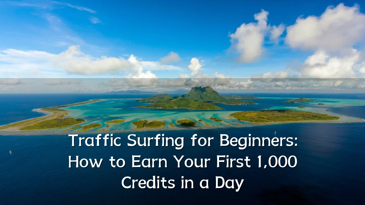 Traffic Surfing for Beginners: How to Earn Your First 1,000 Credits in a Day
